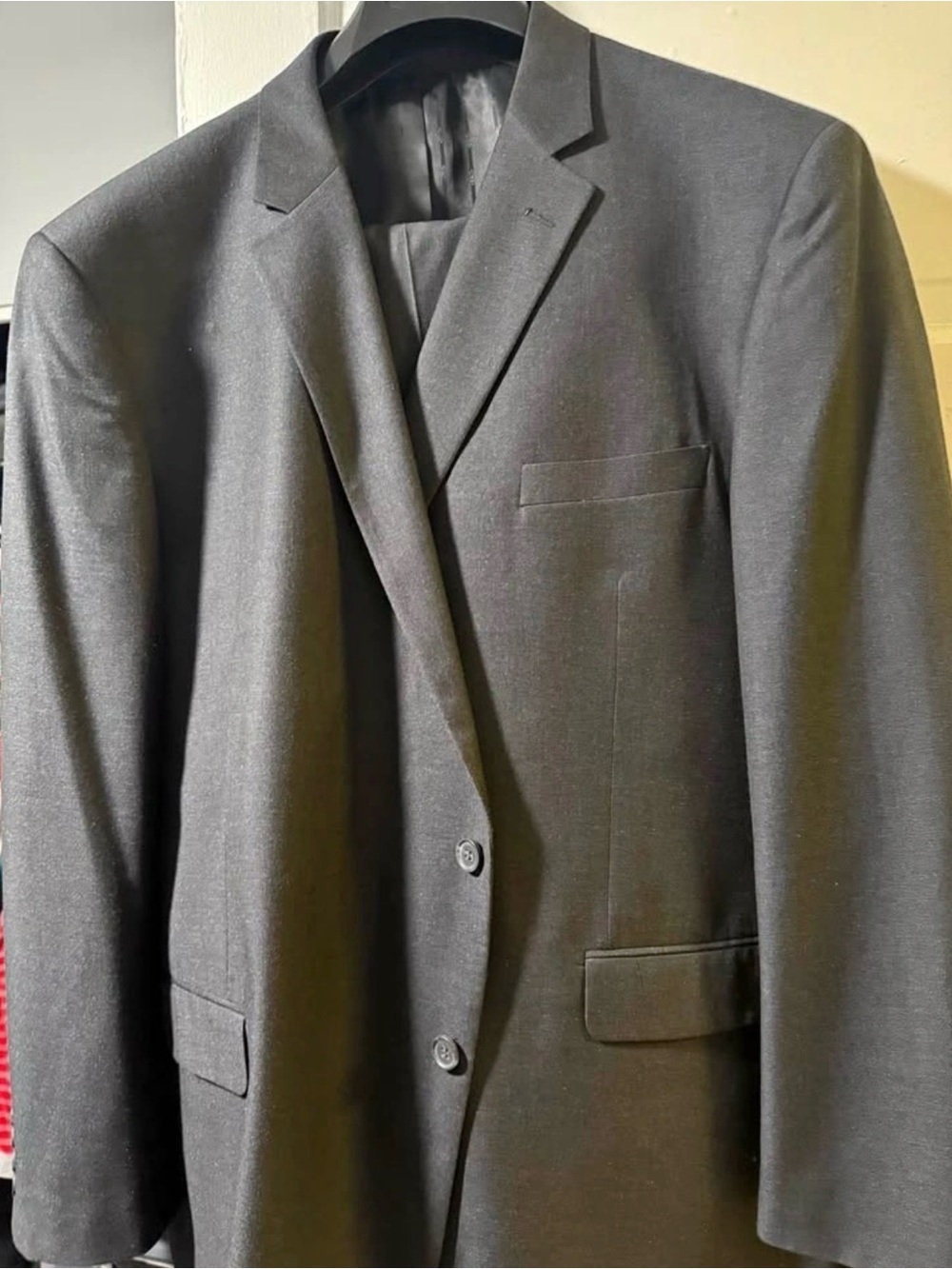 Men's Grey Two-Button Tailored 2-pc Suit